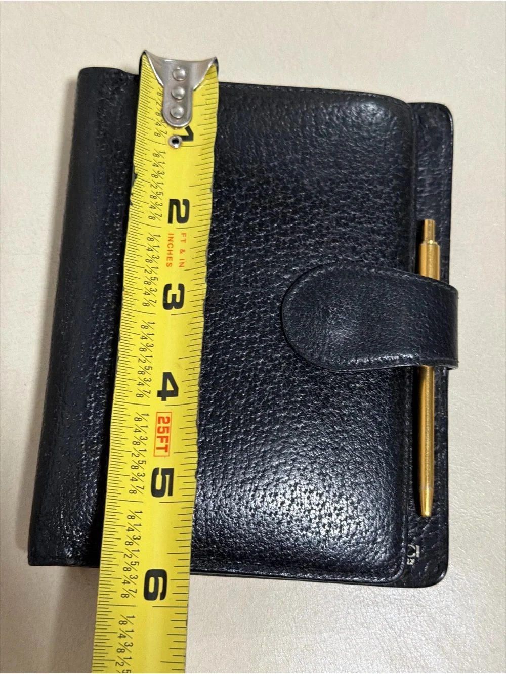 Gucci planner Classic Black with Gold Pen